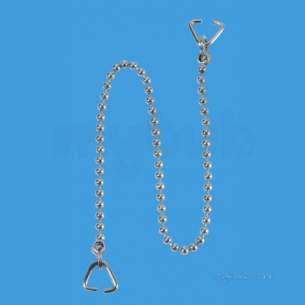 10 Inch Chrome Plated Chain And 2 Triangles Ch5