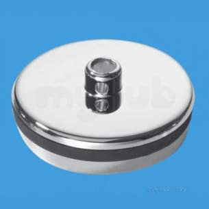 Mcalpine Waste traps overflow -  1.75 Inch Chrome Plated Plastic Plug And Rubber Seal Cp2