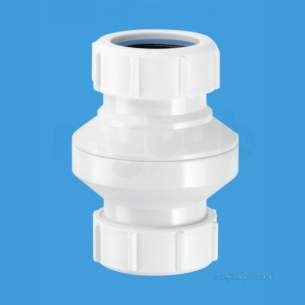 Mcalpine Waste traps overflow -  1 Inch In-line Sc/filter Pipe Coupling Hwilf