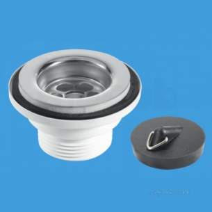 Mcalpine Bsw1pc Flange Basin Waste 1.25 Inch X 60mm