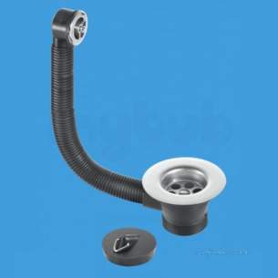 Mcalpine Waste traps overflow -  1.25 Inch X85mm Comb Sink Waste And O/f Fsw1pc