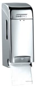 Mediclinics Products -  Toilet Paper Dispenser 2 Roll Bright