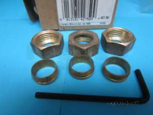 Mira Commercial Domestic Spares -  Mira Compression Nut And Olive Pack