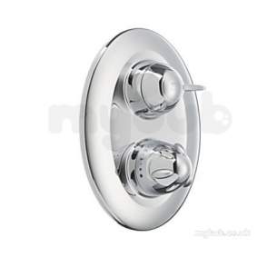 Mira Commercial Domestic Spares -  Mira Con Plt/knb Assembly Chr Fino 451.35