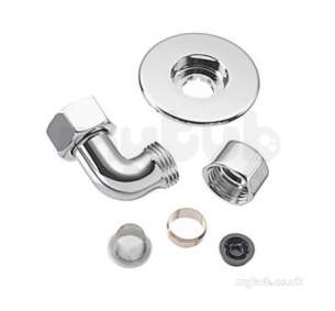 Mira Commercial Domestic Spares -  Mira Inlet Elbow Assembly Realm Chrome