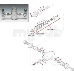 Mira Commercial and Domestic Spares -  Meynell Niagara Spsk0018j 1/2 Inch Seal Kit