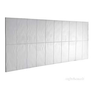 Mira Flight Wall Panels -  Mira Flt Wall Bath Splashback Panel Wh
