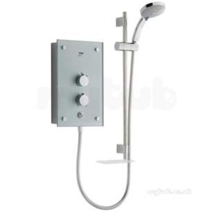 Mira Showroom Products -  Mira Galena 9.8kw Metallic Silver Glass