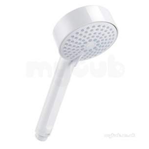 Mira Shower Accessories -  Mira Beat Multi-mode Showerhead White