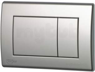 Francis Pegler Wall Frames -  Pegler Yorkshire 4p9055 Polished Chrome Dream Dual Flush Plate For Concealed Wc Frame