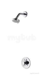Aqualisa Shower Mixers -  Chrome Aspire Dl Thermostatic Shower Mixer With Fixed Harmony Shower Head