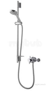 Aqualisa Shower Mixers -  Aqualisa Asp001ea Chrome Aspire Dl Exposed Thermostatic Shower Mixer With Harmony Shower