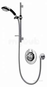 Aqualisa Shower Mixers -  Aqualisa Ax3111 Chrome Axis Thermo Thermostatic Shower Mixer With Hand Shower