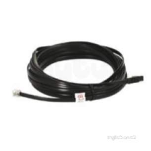 Aqualisa Showers -  Aqualisa 223010 Black Quartz Digital 10 Metre Digital Shower Cable