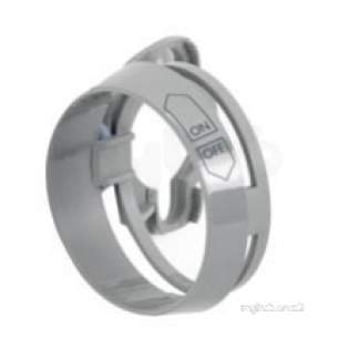Aqualisa Showers -  Aqualisa 214027 Grey On/off Graphic Ring For Opto Thermo Valves