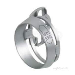 Aqualisa Showers -  Aqualisa 214028 Satin Chrome Off/on Graphic Ring For Opto Thermo Valves