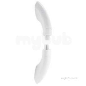 Aqualisa Showers -  Aqualisa 215011 White Rail End Assembly