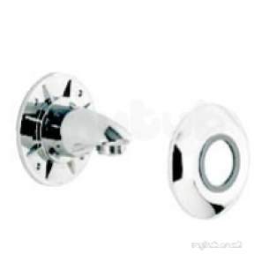 Aqualisa Showers -  Aqualisa 215015 White Wall Outlet Assembly