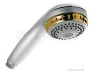 Aqualisa Showers -  Aqualisa 215025 Chrome/gold Plated Complete Handset Varispray