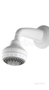 Aqualisa Showers -  Aqualisa 99.30.20 White Turbostream Fixed Shower Head