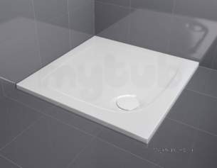 Aqualux Shower Trays -  Ftr0500aqu White Aqua 30 Square Shower Tray 30x760mm