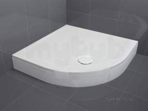 Aqualux Shower Trays -  Ftr0507aqu White Aqua 30 Quadrant Shower Tray 30x900mm