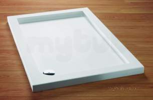 Aqualux Shower Trays -  Ftr0188aqu White Aqua 55 Rectangular Shower Tray 55x900mm
