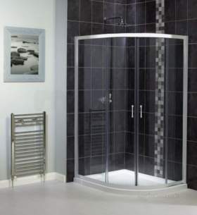 Aqualux Shine Products -  Shine Clear Glass Off-set Quadrant Encl 6mm 1200x800 Sl Cl Fen0880aqu