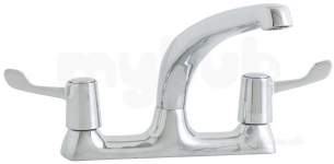 Astracast Brassware -  Astracast Tp0429 Chrome Access Double Handle Kitchen Mixer Tap With Dual Flow