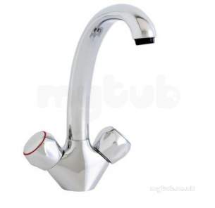 Astracast Brassware -  Astracast Tp0741 Chrome Cygnet Single Handle Kitchen Mixer Tap With Flexible Tails