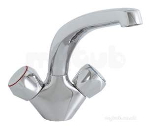 Astracast Brassware -  Astracast Tp0054 Chrome Dove Double Handle Kitchen Monobloc Mixer Tap With Dual Flow