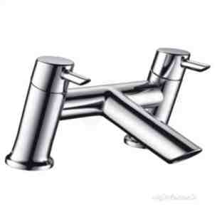 Bristan Brassware -  Bristan Ae Bf C Polished Chrome Acute Double Handle Deck Mount Bath Fillers