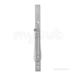 A and J Gummers Showers -  Bristan Tfp3002 Stainless Steel Gummers Opac Gummers Opac Shower Panel With Kit