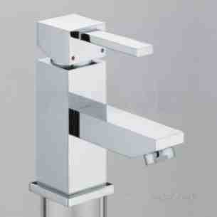 Bristan Brassware -  Bristan Qd Smbas C Polished Chrome Quadrato Quadrato Small Deck Mount Bath Filler 125mm