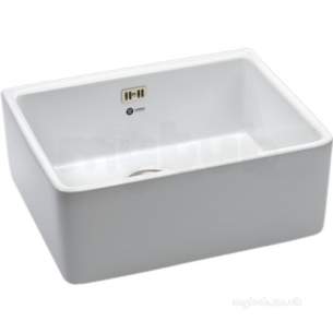 Carron Phoenix Cbc100wh1wca White Belfast Ceramic Single Bowl Kitchen Sink