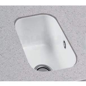 Carron Retail Sinks -  Carron Phoenix Cac050whx1wca White Carlow Ceramic Kitchen Sink 310x460mm