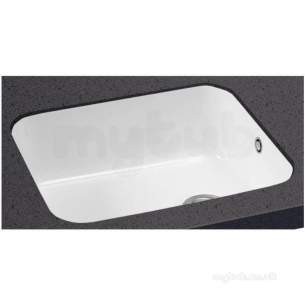 Carron Retail Sinks -  Carron Phoenix Cac105whx1wca White Carlow Ceramic Kitchen Sink 560x460mm