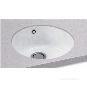 Carron Retail Sinks -  Carron Phoenix Cac400whx1wca White Carlow Ceramic Undermount Round Kitchen Sink