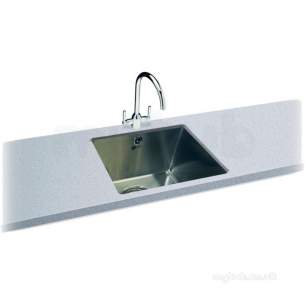 Carron Trade Sinks -  Deca Polished Kitchen Sink With Deep Single Bowl 410x460mm