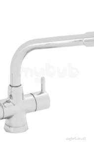 Carron Phoenix Taps and Mixers -  Carron Phoenix Ztk0005 Chrome Inca Chrome Single Handle Kitchen Tap Deck Mount