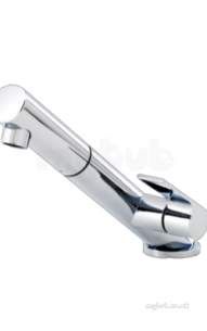 Carron Phoenix Taps And Mixers -  Carron Phoenix 2t1006 Chrome Modena Chrome Single Handle Kitchen Tap With Pull Out Spray