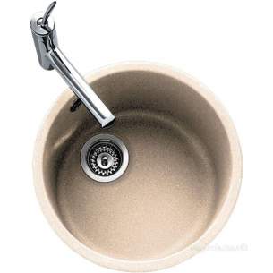 Carron Retail Sinks -  Carron Phoenix Rdgsbwchx4kca Champagne Rondel Large Round Kitchen Sink With Single Bowl