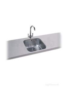 Carron Trade Sinks -  Carron Phoenix 122.0167.719 Stainless Steel Zeta Single Bowl Undermount Kitchen Sink