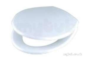 Celmac Wc Seats -  Celmac Sme18wh White Melody Seat And Cover With Stainless Steel Hinges