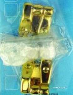 Own Brand Blister Packs -  Center Brand Udc/54/097 Gold Wooden Wc Seat Hinges