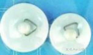 Own Brand Blister Packs -  Center Brand Udc/54/093 White Bath And Basin Poly Plugs Set Of 2
