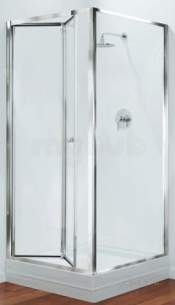 Center 4mm Shower Enclosures -  Center Brand Cbgbbf76cuc Chrome/clear Glass Bifold Shower Door 760mm Wide