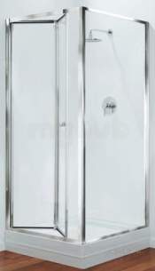 Center 4mm Shower Enclosures -  Center Brand Cbgbbf80cuc Chrome/clear Glass Bifold Shower Door 800mm Wide