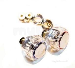 Plumb Center Tap Restorers -  Center Brand Tc58050 Acrylic Restorer 13 Mm Acrylic Knob Handle Set