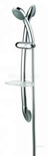 Center Shower Accessories -  Center Brand C04823 Chrome Shower Kit Slide Bar